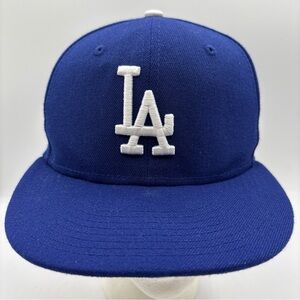 Los Angeles Dodgers MLB Blue New Era 59Fifty Official On Field Size 7 Fitted Hat